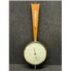 Mid Century Brass / Wood Airguide USA Barometer (Approx: 15"T & 5.25"W)