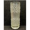Vintage Heavy Textured Art Glass Vase (Approx: 9"T 3.25"W)