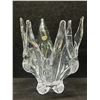Chalet Crystal Art Glass Centre Piece (Approx: 6.5"T 6"W)