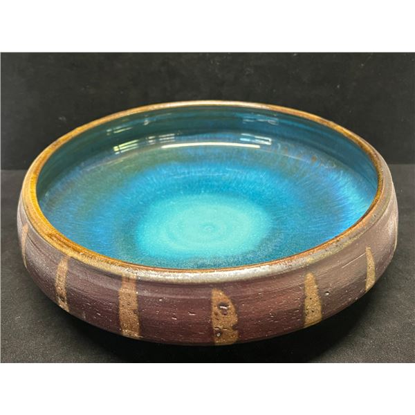 Adolph Schwenk Studio Pottery Canada Centre Piece / Bowl (Approx: 10" across top & 3"T)