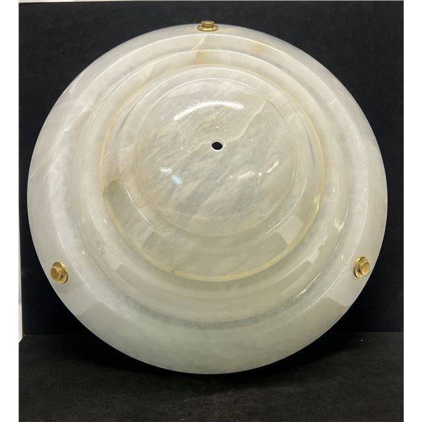 Nice Large Alabaster Deco Light Shade (Approx: 15.75"W 6"T)