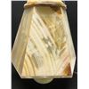 Image 4 : Unique Stone Table Lamp Onyx? Works (Approx: 13"T 11.5"W)