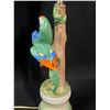 Image 6 : Vintage Ugo Zaccagnini Bird Lamp Italian - Works (Approx: 29"T 5.5"W)