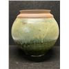 Image 1 : Artist Signed Studio Art Pottery Vase / Planter Pot (Approx: 7.5"T 8"W)