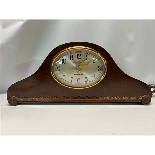Vintage General Electric Westminster Chime Clock - Electric No. 416 (Approx: 16.5"W 7"T)