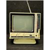 Vintage Retro Mini Black/White TV w/swivel Base (Approx: 5.5"W 6"T)