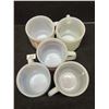 Image 5 : 5 Fire King Stacking Coffee Mugs Cups - Mixed Lot