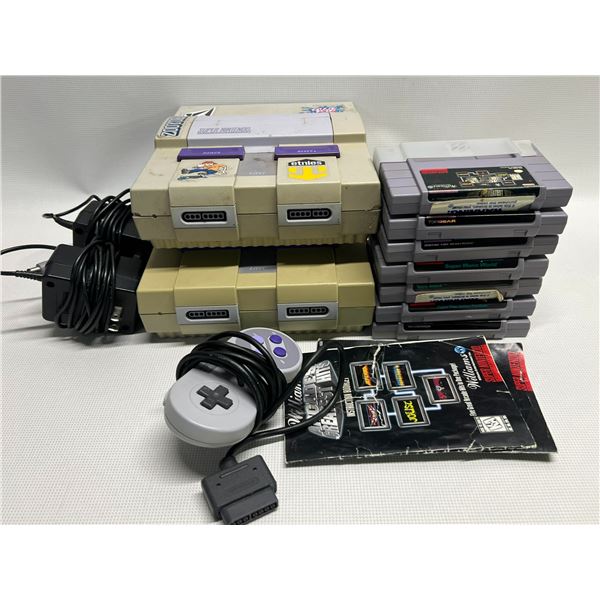 Super Nintendo Lot (see description) SNES Super Nintendo Entertainment Systems Games ETC