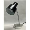 Image 1 : Mid Century Chrome & Black Metal Desk / Task Lamp Adjusts to Approx: 17"