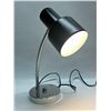 Image 6 : Mid Century Chrome & Black Metal Desk / Task Lamp Adjusts to Approx: 17"