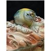 Image 3 : Vintage Ceramic Bird Theme Trinket / Storage Box Japan Approx: 6x3.5"