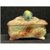 Image 4 : Vintage Ceramic Bird Theme Trinket / Storage Box Japan Approx: 6x3.5"