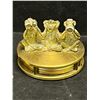 Image 3 : 4 Brass / Metal Display Items Décor pieces Figurines Magnifying Glass Hour Glass Etc