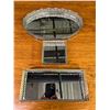 Image 1 : 3 Mirrored Metal Vanity Trays Décor Pieces