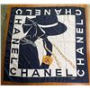 Chanel Paris Coco Silhouette Silk Scarf (Approx: 33x32")