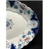 Image 2 : Antique Sevres Flow Blue J&G Meakin England Serving Platter Large