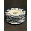 12 pcs Antique Sevres Flow Blue J&G Meakin England Dishes