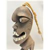 Image 3 : Unique Painted Wood Carving Sculpture (approx: 17"T base approx: 4x2.75")