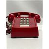 Image 2 : Vintage ITT RED Push Button Telephone Phone (not tested)