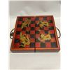 Nice Asian Theme Folding Chess set / box Smaller set (Approx: 11x11" playing surface)