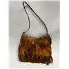 Vintage Feather Purse / Handbag (approx: 9x8")