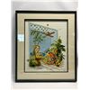 Embroidered Framed Wall Art Embroidery (approx: 23.5x27")