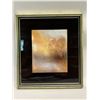 Image 1 : Enamel on Metal Framed Abstract Landscape (approx: 9.25x10.25")