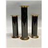 3 Italian Candle Holders (talles approx: 7.5"T 2.5"W)