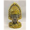 Wood Carving Sculpture Indonesian Bust (approx: 16"T 9"W)