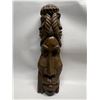 Unique Tribal Style Wood Carving Sculpture (approx: 19"T 5.5"W)