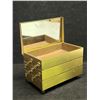 Nice Brass Hinged Lid Accordion Style Trinket Box