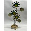 Signed Curtis Jere 1968 Metal & Resin Flowers Art Sculpture (approx: 18.5"T 10"W)
