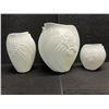 3 Kaiser Germany M. Frey Bisque Vases 0325/0327/0330