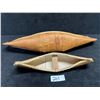 Image 8 : 2 Mini Birch Bark Canoes (larger approx: 11")