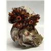 Image 1 : Handcrafted Feather Owl Figure (Approx: 5"T 4"W)