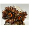 Image 2 : Handcrafted Feather Owl Figure (Approx: 5"T 4"W)
