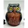 Image 2 : 3 Owl Figures Décor Pieces Alabaster / Ceramic (tallest about 3.5x3")