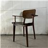 German Bent Ply Armchair w/ solid wood frame and arms