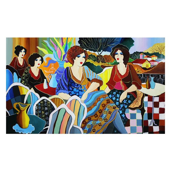 Patricia Govezensky- Original Acrylic On Canvas "Favorite Place"