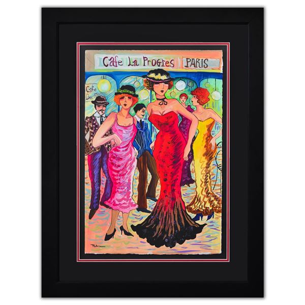 Patricia Govezensky- Original Watercolor "Cafe La Progres Paris"