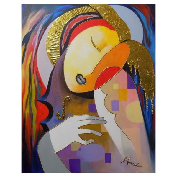 Arbe, "Muse" Hand Signed Original Painting on Canvas with Letter of Authenticity.