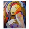 Image 1 : Arbe, "Muse" Hand Signed Original Painting on Canvas with Letter of Authenticity.