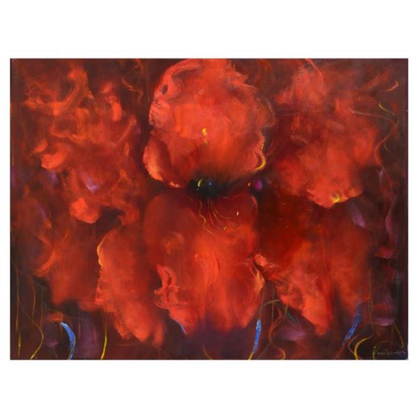 Victoria Montesinos, Original Oil Painting on Canvas (46" x 36"), Hand Signed with Letter of Authent