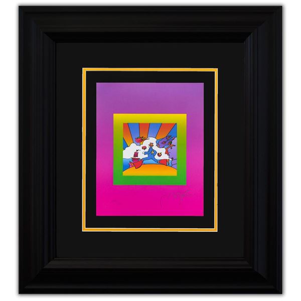 Peter Max- Original Lithograph "COSMIC RUNNER on Blends Ver. II"