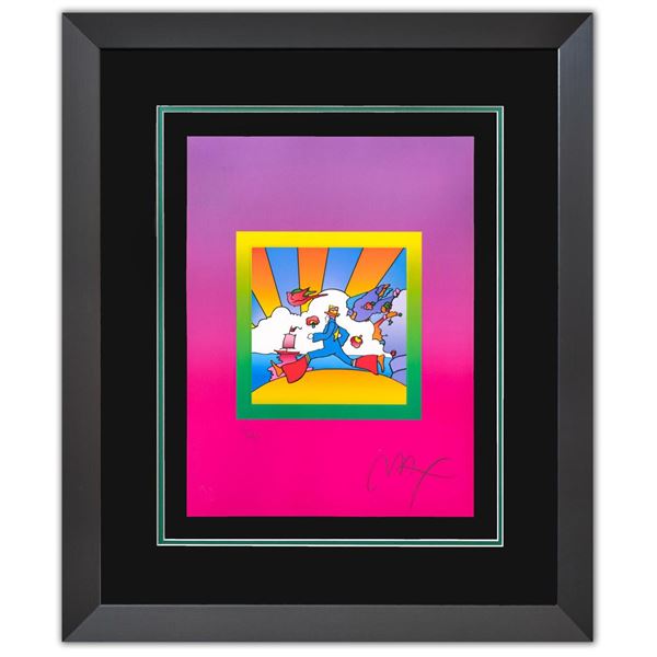 Peter Max- Original Lithograph "Cosmic Runner on Blends Ver. II"