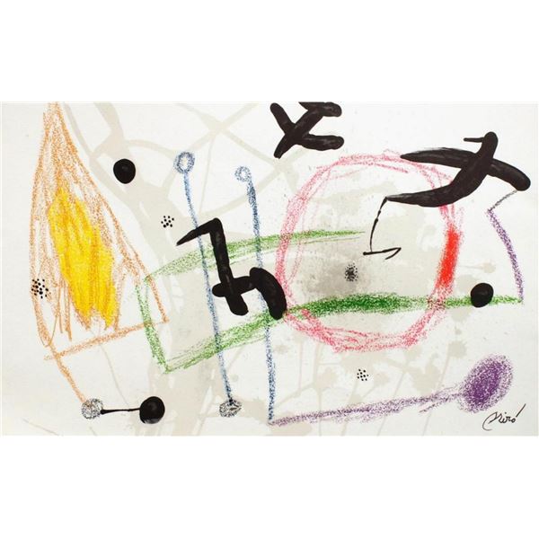 Joan Miro- Lithograph "Maravillas con variaciones acrosticas 05"
