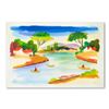 Image 1 : Moshe Leider, Original Watercolor Painting, Hand Signed with Letter of Authenticity.