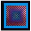 Image 1 : Victor Vasarely- Heliogravure Print "Alom (Blue/Red)"