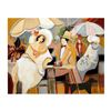 Image 1 : Isaac Maimon, "Charlie's Proposal" Original Acrylic Painting on Canvas, Hand Signed with Certificate