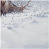Image 3 : Larry Fanning (1938-2014), "Mountain Majesty - Bull Elk" Limited Edition Lithograph, Numbered and Ha